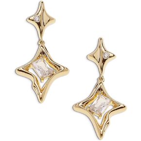 JeanBeau Gold Star Drop Dangle Earrings for Women - Trendy Sparkly Cubic Zirconia Unique Hypoallergenic Fashion Jewelry Gift in Kuwait