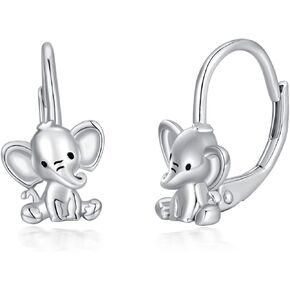 Valentine's Day Gifts Elephant Pig Otter Earrings Sterling Silver Animal Leverback Earrings Elephant Pig Jewelry Gifts for Women Girls Christmas Gifts in Kuwait