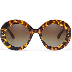 SODQW Oversized Round Jackie O Sunglasses for Women Cute Large Big Ladies Shades 90S Vintage Retro Sun Glasses