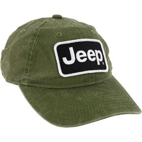 Jeep Premium Chino Twill Embroidered Patch Text Logo Hat - Green