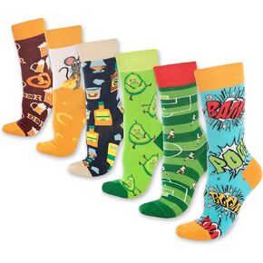 Men & Women Fun Dress Socks,Colorful Novelty Cotton Socks