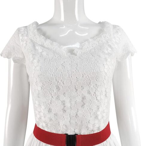 فستان أبيض من West Side Story، ملابس تنكرية لموسيقى ماريا للسيدات in Kuwait