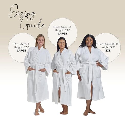 أرواب قماش تيري للنساء من بوكا تيري. رداء منشفة قطن 100%، رداء حمام نسائي بنمط كيمونو in Kuwait