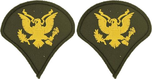 United States Army Rank E4 Specialist Patches, Dress Green, with Iron-On Adhesive (Set of Two) in Saudi Arabia