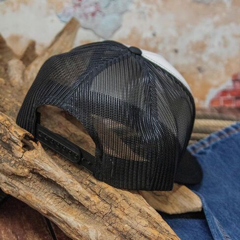 WHISKEY BENT HAT CO. The Caddie Adjustable Snapback (White/Black) in Saudi Arabia