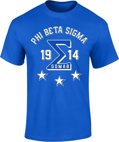 Phi Beta Sigma Three Stars Graphic T Shirt in Kuwait