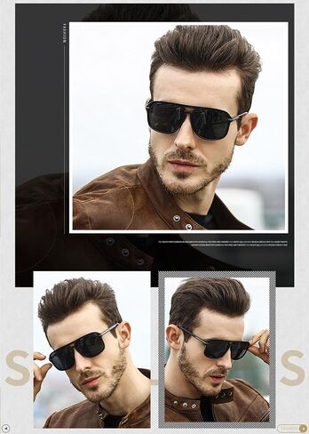 نظارات شمسية للرجال من Goggle Hot Retro Aviator Polarized Classic Driving in Saudi Arabia