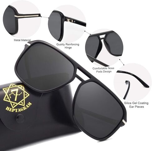 نظارات شمسية للرجال من Goggle Hot Retro Aviator Polarized Classic Driving in Saudi Arabia