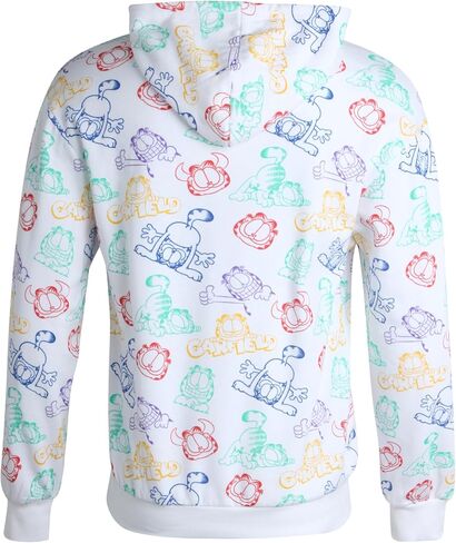 Nickelodeon Men's Garfield Sweatshirt - Novelty Cartoon Hoodie Sweatshirt - Casual Fleece Sweatshirt for Men (S-XL) in Saudi Arabia