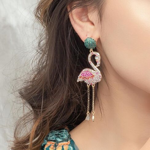 Selenichast Valentine's Day Gifts Pink Flamingo Earrings for Women Christmas Jewelry Gifts in Saudi Arabia