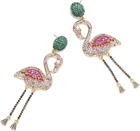 Selenichast Valentine's Day Gifts Pink Flamingo Earrings for Women Christmas Jewelry Gifts in Saudi Arabia
