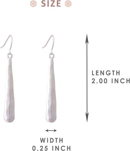 أقراط متدلية أساسية بشريط معدني طويل ورقيق عتيق للنساء in Kuwait