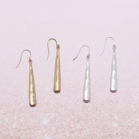 أقراط متدلية أساسية بشريط معدني طويل ورقيق عتيق للنساء in Kuwait