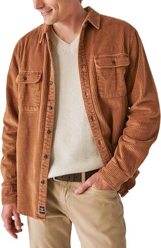 Lucky Brand Men's Corduroy Utility Long Sleeve Shirt in Saudi Arabia