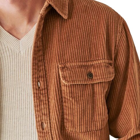 Lucky Brand Men's Corduroy Utility Long Sleeve Shirt in Saudi Arabia