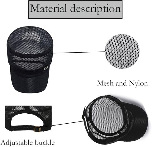 3 حزمة الصيف سائق الشاحنة شبكة عسكرية كاديت قبعة المستكشف جزمة التخييم الحدث كاب الجوي حزب الجيش للرجال النساء, L in Kuwait