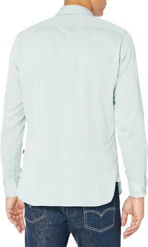 BOSS Men's Patterned Soft Cotton Button Down Shirt in Saudi Arabia