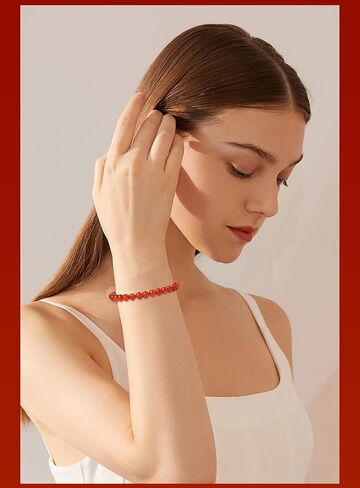 SONNYX 12 قطعة أساور للنساء والرجال شفاء أساور 𝐂𝐫𝐲𝐬𝐭𝐚𝐥 أساور أحجار كريمة شبه ثمينة مطرزة بخرز دائري سوار اليوغا أساور المجوهرات الهدايا in Kuwait