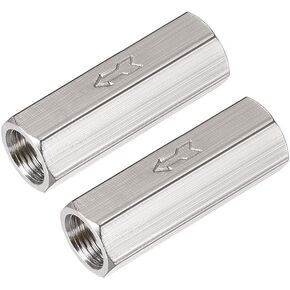 uxcell Nickel-Plated Copper One Way Air Check Valve G 1/4 Female Threaded Full Port Check Valve 2Pcs