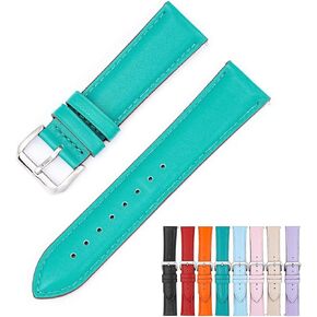 Quick Release 22mm Leather Watch Straps With Buckle, 22mm Watch Band Straps - Multiple Colors