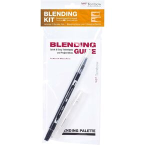 Tombow 56182 Blending Kit. Includes Blending Palette, Colorless Blender, Spray Mister, and Blending Guide, Multicolor, 3 Piece Set