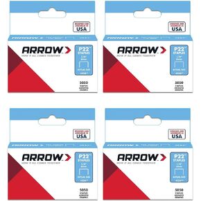 Arrow Fastener 224 Genuine P22 1/4-Inch Staples, 5,050-Pack Pack of 4