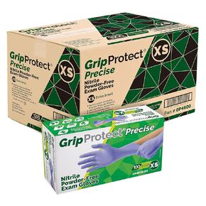 GripProtect Precise Nitrile Exam Gloves | 4 Mil | Chemo-Rated | (Medium, 100)