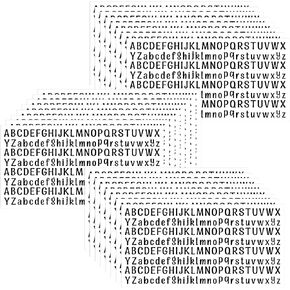 0.5" Alphabet Stickers 4160 Pieces 20 Sheets Small Letter Stickers,1/2" Mailbox Sticker Vinyl Stick On Letters Window, Water Bottles,DIY,Door,Sign (0.5 Inch-Black)