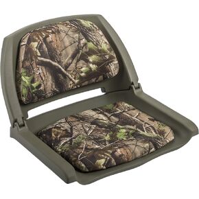 Wise Camo Padded Fold Down Seat, Shadow Grass Blades/Brown Shell
