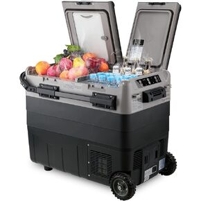 Kohree 12 Volt Car Refrigerator, 19QT(18L) Car Fridge with Large Handle, -4℉~68℉ 12V Electric Cooler 12/24V DC 12/24V DC, 110-240V AC Compressor Portable Freezer for Camping Road Trips Travel