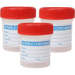 TOPMED ETS 3 Sterile specimen cups are each individually packed with a screw cap 2oz 50ml private listing 3 Count (3)