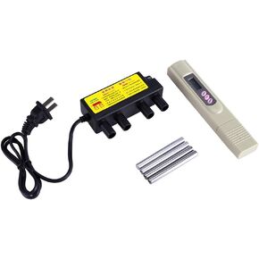 RANNYY Water Quality Tester Set,Electrolyzer Quick Water Quality Testing Electrolysis Iron Bars + Digital TDS Tester Meter