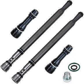 Niyako Fuel Supply Tube Stand Pipe Dummy Plug Kit Replacement# 𝟔𝐄𝟕𝐙𝟗𝐀𝟑𝟑𝟐𝐁 𝟔𝐄𝟕𝐙-𝟗𝐀𝟑𝟑𝟐-𝐁 𝟔𝐄𝟕𝐙𝟗𝐀𝟑𝟑𝟐𝐀 Fit 2004-2010 F250 F350 F450 F550 Super Duty 6.0L Diesel