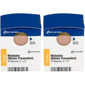 First Aid Only - FAE-6013 Pac-Kit by Moleskin Blister Prevention, 10 Count