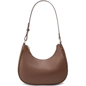 WSRYDJDL Crescent Shoulder Bags for Women Cute Hobo Tote Handbag Under the Arm Purses Mini Clutch Purse with Zipper Closure