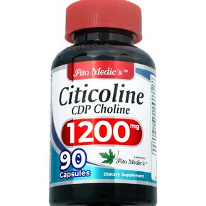FITO MEDIC'S Lab | Choline |90 caps | 1200 mg | citicoline | cdp Choline | citicoline Supplements | Choline Supplements | Ultra high Absorption.