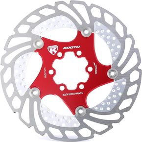 KOOTU Bike Disc Brake Rotor with 6 Bolts Stainless Steel 160mm 180mm 203mm Bicycle Rotors for Road Bike, Mountain Bike, BMX, MTB