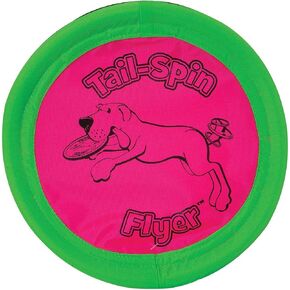 Booda Tail-Spin Flyer 10" Diameter Floppy Dog Frisbee (Pack of 2)