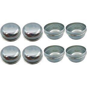 BBMTA Replacement Trailer 1.98" Inch Trailer Axle Wheel Hub and Bearing Grease Cover Dust Cap 2k 3.5k 3,500 lb for with Dexter and Most Other Axle Brands（8pack）