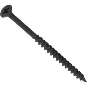 The Hillman Group 47130 8-Inch x 3-Inch Coarse Thread Phillips Drive Drywall Screw, Black