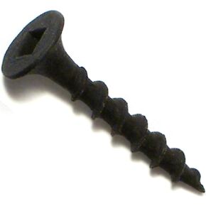 Hard-to-Find Fastener 014973301248 Coarse Square Drive Drywall Screws, 6 x 1-Inch, 1548-Piece,black