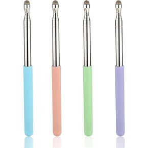 4pcs Telescopic Teacher Pointers, Teaching Pointer with Capacitive Handwriting Function Extendable Pointer Stick Sensitive Whiteboard Retractable Pointer for Teachers Classroom Presentation (4 Colors)