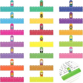 Honoson 100 Pcs Finger Spacer Handwriting Tool Writing Spacers for Kids Colorful Animal Dyslexia Spacers for Kids Handwriting Pencil Spacer for Kindergarten Classroom School Office, 20 Styles