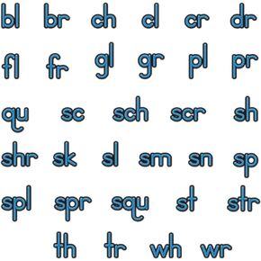 EZread Soft Touch™ Magnetic Beginning Blends and Digraphs - 35 Magnetic Letters