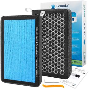 Femota Tested MERV 13 Cabin Air Filter with Premium Activated Carbon Bead, 2 Pack for Tesla Model 3 (2016-2024), Model Y (2020-2024).