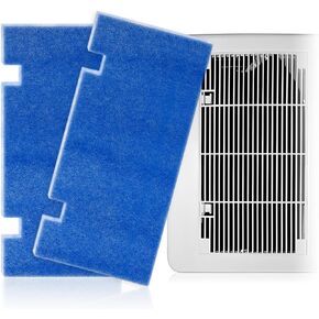 luxlead 14" x 7.5" RV AC Filter Replacement Filters Compatible with Dometic Duo Therm 3313107.103 3105012.003 Air Conditioner - Blue A/C Unit RV Foam Pad for Camper Grille Travel Trailer, 2 Pack