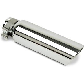 Go Rhino Exhaust Tip | Stainless Steel, Chrome | GRT22536 | Fits 2 ¼" Diameter Exhaust Tubes