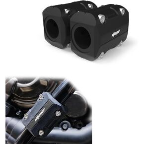 Xitomer 1 pair 22mm/25mm/28mm Motorcycle Engine Guard Bumper Crash Bar Protectors, Motorcycle Engine Bumper Block Protectors Frame sliders (unpainted)