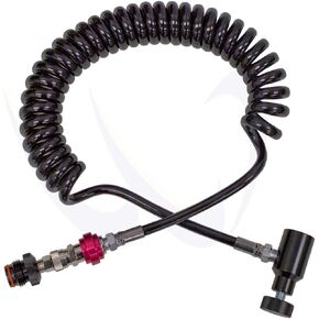 WaveToGo Paintball Remote Line Coil with Slide Check - Black