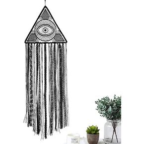 Dremisland Dream Catcher Evil Eye Dream Catchers Pure Black Dream Catcher Large Dream Catcher Boho Wall Haning Ornament Gift